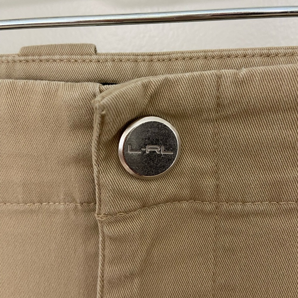 Women's Lauren Active Ralph Lauren L-RL Tan Capri’s size 12 - Picture 3 of 6